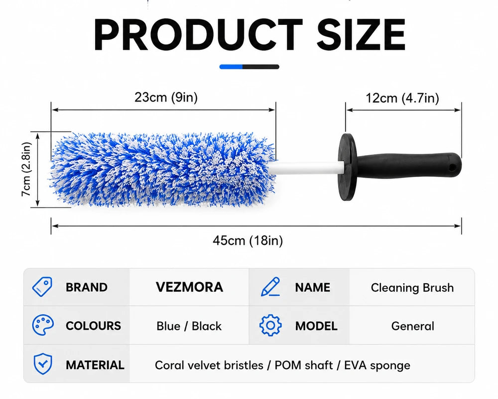 Plush Car Wheel Cleaning Brush