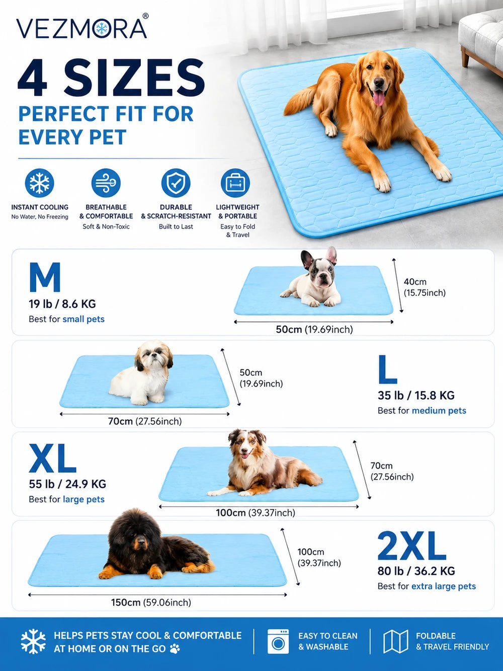Ice-Cool Pet Cooling Mat