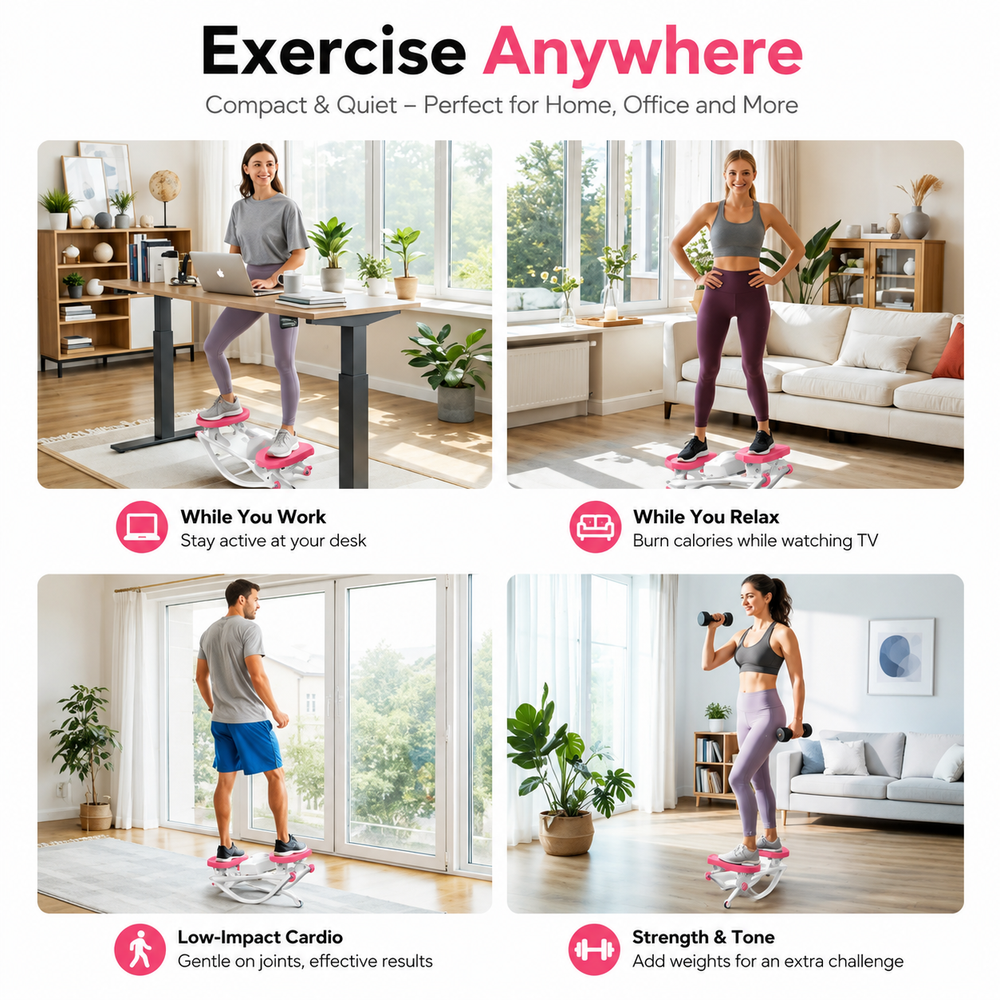 3D Rocking Stepper – Low-Impact Full Body Trainer