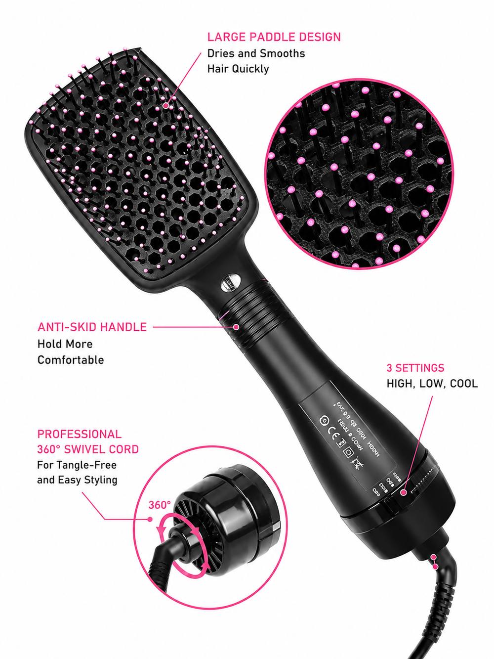 2 in 1 Hair Dryer Brush