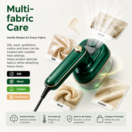 Handheld Garment Steamer Mini Steam Iron Clothes Travel Micro Iron Machine Electric Ironing Clothes Iron Steamer Home Appliance