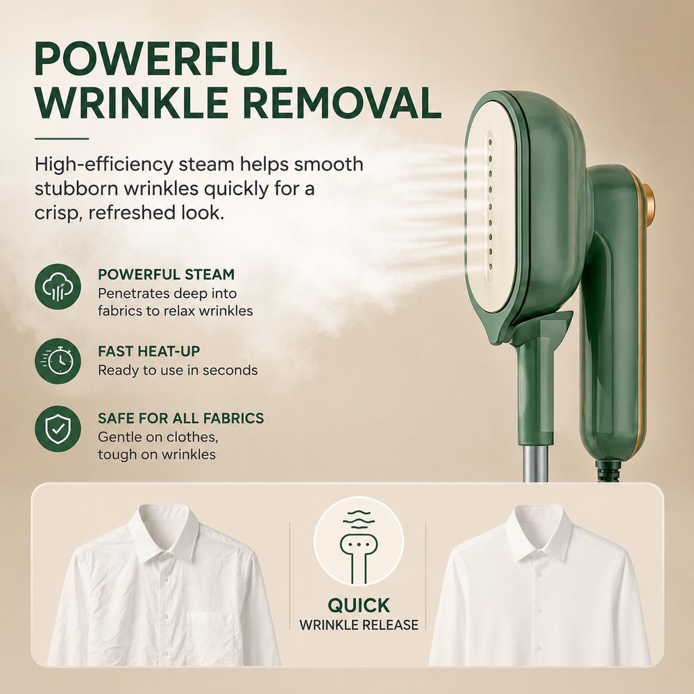 Handheld Garment Steamer Mini Steam Iron Clothes Travel Micro Iron Machine Electric Ironing Clothes Iron Steamer Home Appliance