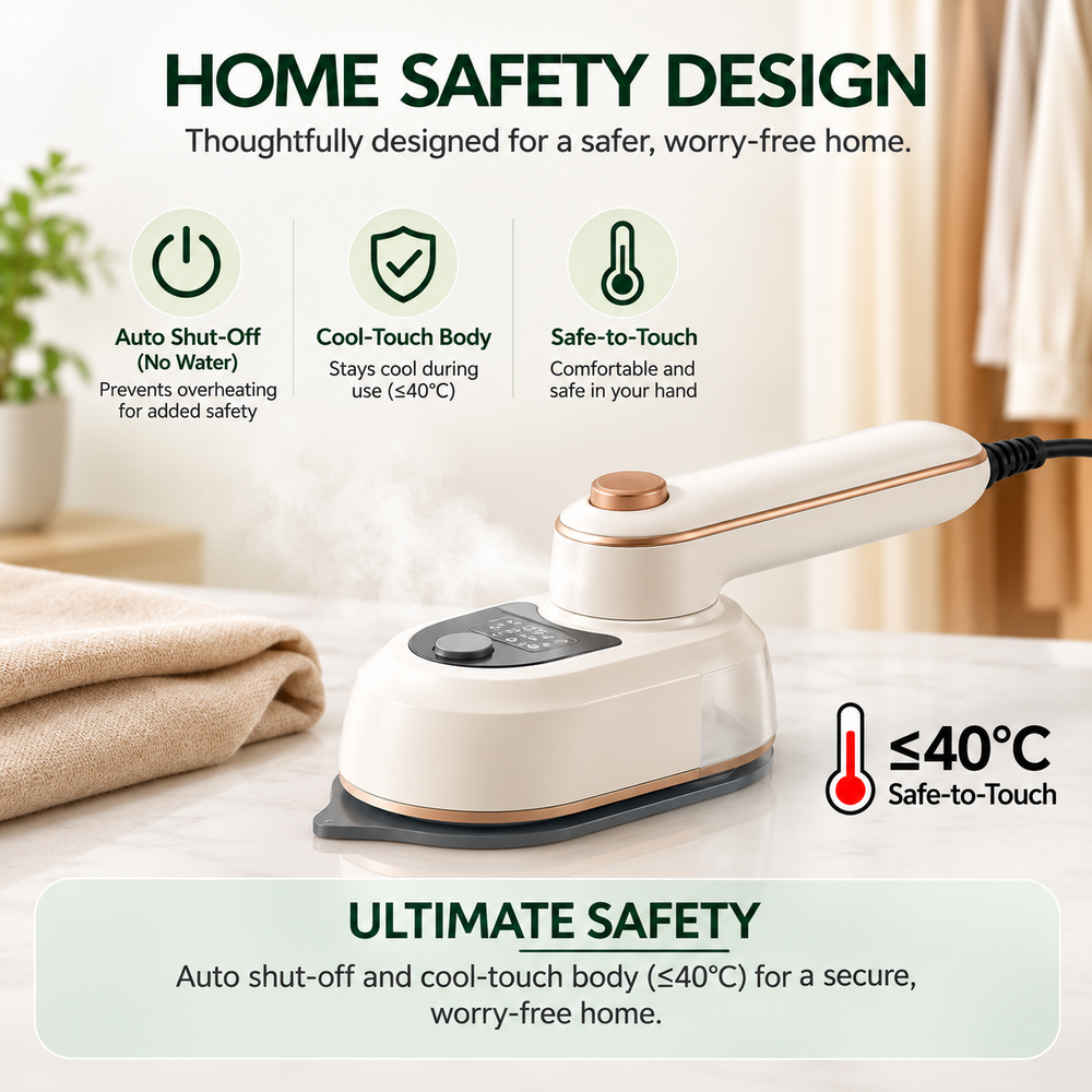 Handheld Garment Steamer Mini Steam Iron Clothes Travel Micro Iron Machine Electric Ironing Clothes Iron Steamer Home Appliance
