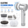 Electric Spin Scrubber, Bathroom Cordless Cleaning Brush Power Scrubber with 5 Replaceable Brush Heads, Electric Cleaning Brush