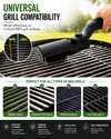 Electric Grill Brush, Multifunctional High Torque Grill Brush with 3-Speed Modes, 20kg Max Torque BBQ Cleaner Safe for Porcelain Cast Iron Stainless Steel, Reinforced Steel Bristles