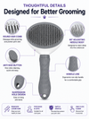Pet Dog Brush Cat Comb Self Cleaning Pet Hair Remover Brush For Dogs Cats Grooming Tools Pets Dematting Comb Dogs Accessories