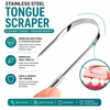 “Vezmora FreshBreath™ Stainless Steel Tongue Scraper”